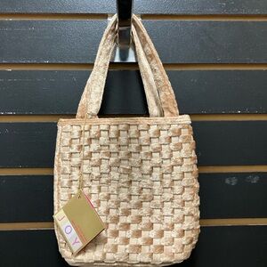 Tan Woven Women's Bag